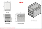 APX 4 Tier Bench, Drawer & Shelving Unit