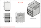 APX 4 Tier Bench, Drawer & Shelving Unit