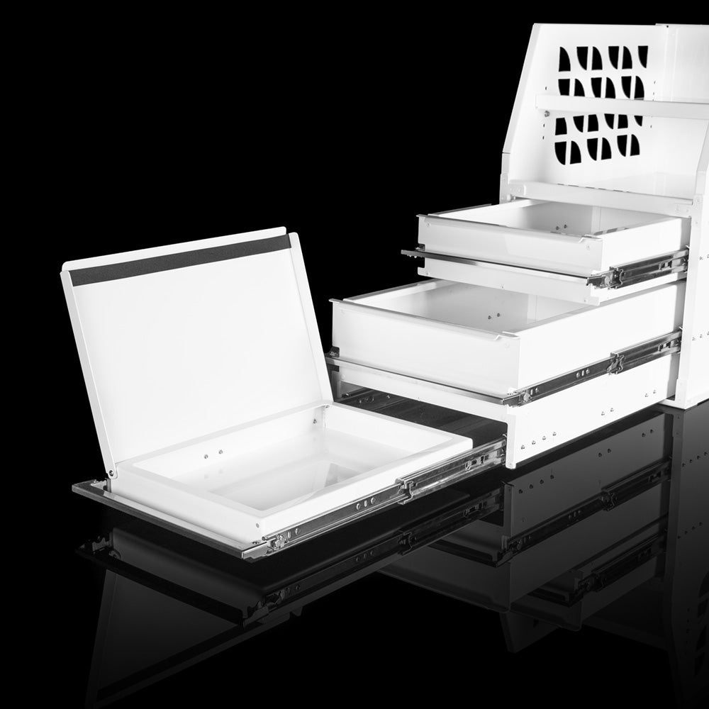 APX 4 Tier Bench, Drawer & Shelving Unit