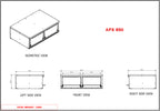 APX Twin Side by Side Canopy Internal Drawer Unit