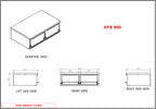 APX Twin Side by Side Canopy Internal Drawer Unit